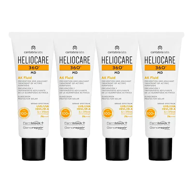 Heliocare 360º Md Ak Fluide, paquet de 4 x 50 ml