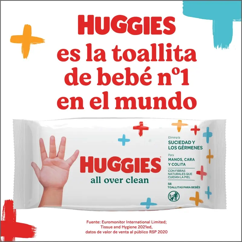 Huggies All Over Clean Wipes , 56 pcs. - Image 7
