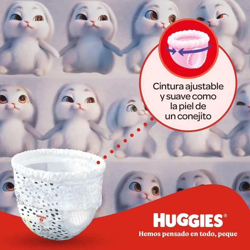 Huggies Little Movers Taille 4 (9-14 Kg) Disney Baby Diaper Brief, 120 pièces - Image 6