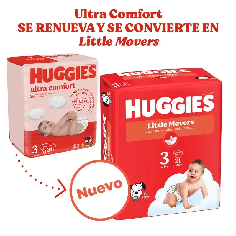 Huggies Little Movers Taille 5 (11-25Kg) Couche pour Bébé Disney, 126 unités - Image 2