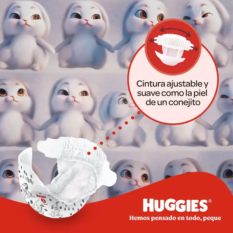 Huggies Little Movers Taille 6 (15-30 Kg) Couche pour bébé Disney, 102 unités - Image 6