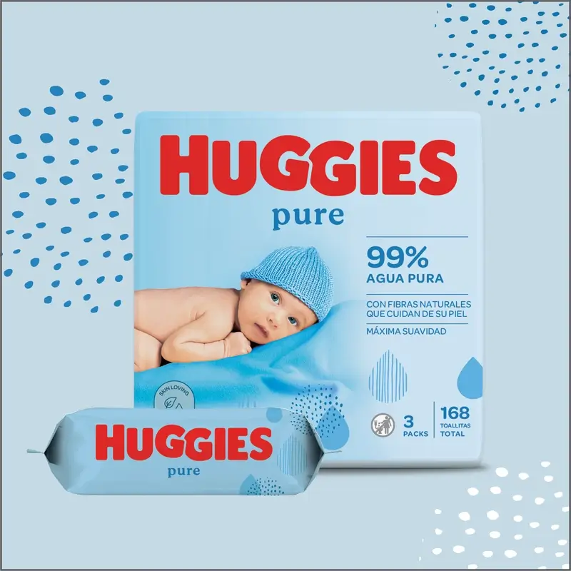 Huggies Pure Wipes , 168 pcs. - Image 2
