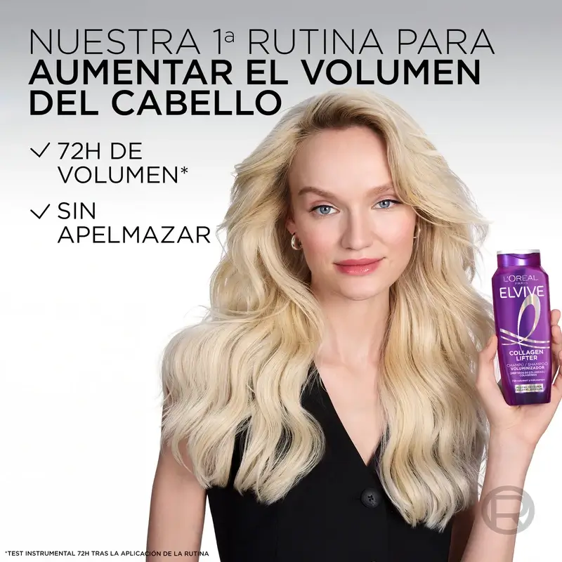 L'Oréal Paris Elvive Shampooing Volumisant Avec Peptides de Collagène, 400 ml - Image 7