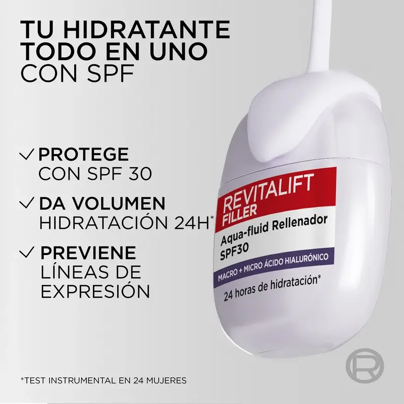 L'Oréal Paris L'Oréal Paris Revitalift Filler Aqua-Fluid Spf30 Replenisher, 40Ml - Image 4