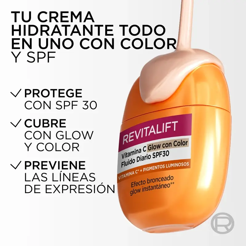 L'Oréal Paris Revitalift Clinical, Vitamine C Glow With Colour Daily Fluid Spf30, 40Ml - Image 4