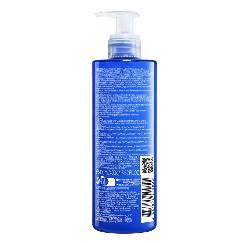 La Roche Posay Toleriane Gel Nettoyant Doublement Moussant, 400 ml - Image 3