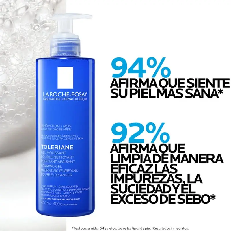 La Roche Posay Toleriane Gel Nettoyant Doublement Moussant, 400 ml - Image 4