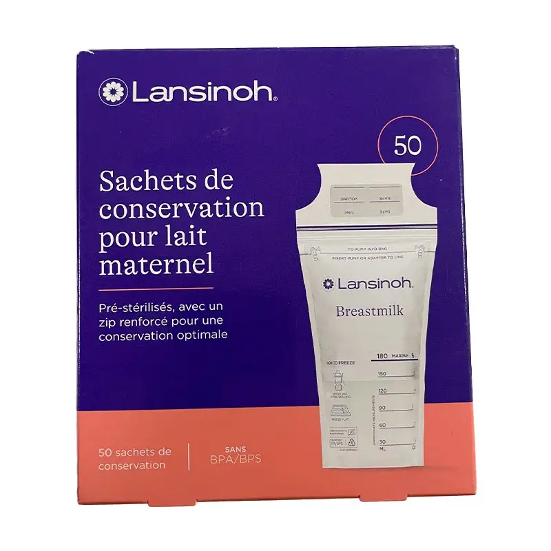 Sac de conservation du lait maternel Lansinoh, 50 pièces