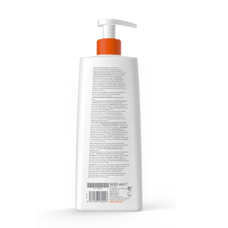 Leti At4 Gel de bain, 500 ml - Image 2