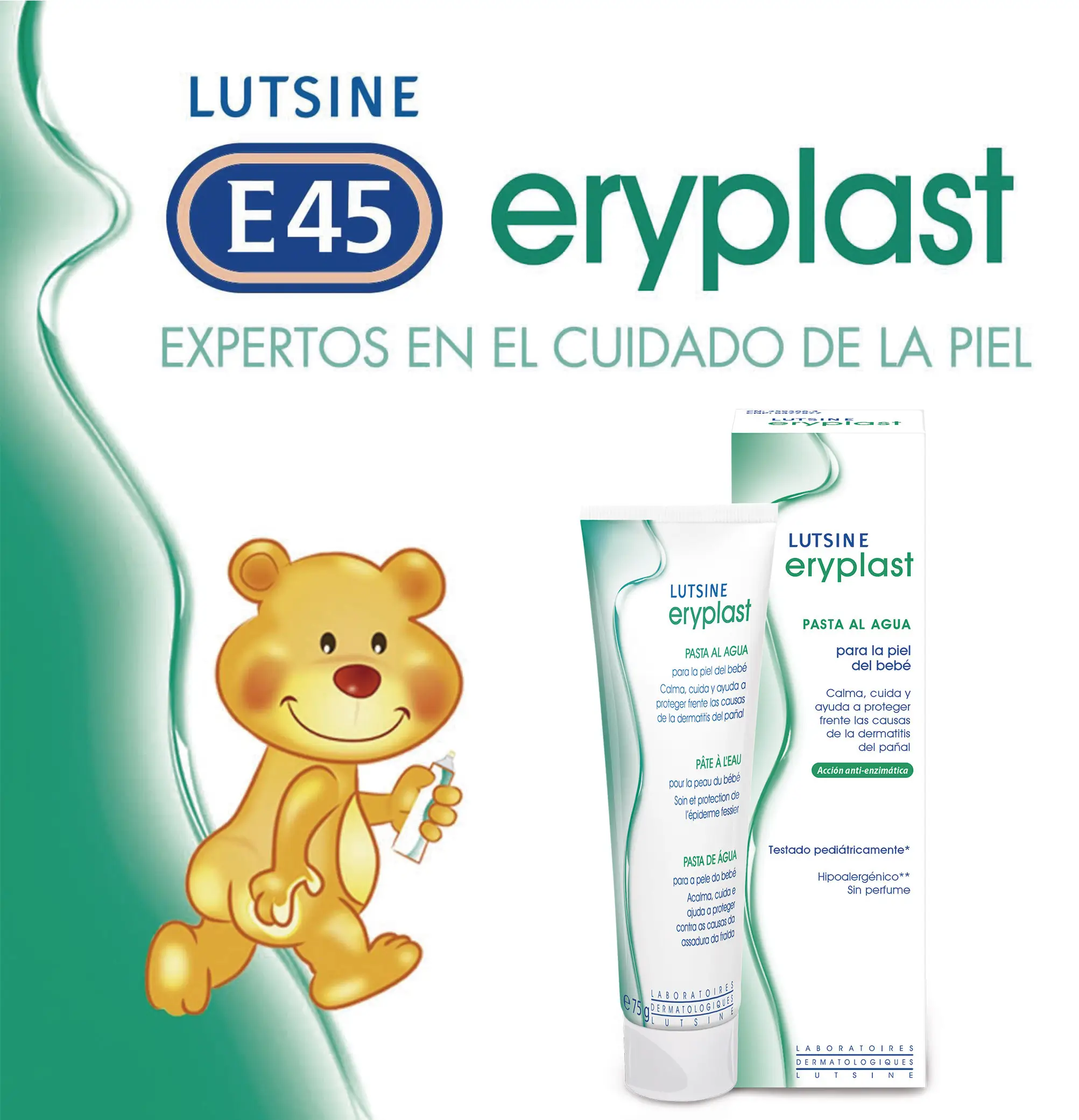 Eryplast Lutsine E45 Crème pour couches de bébé à base d'eau, paquet de 2 x 75 gr - Image 3