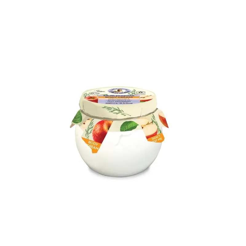 Mama Pharmelia Crème corporelle multifonctionnelle aux pommes du verger et à l'avoine, 250 ml