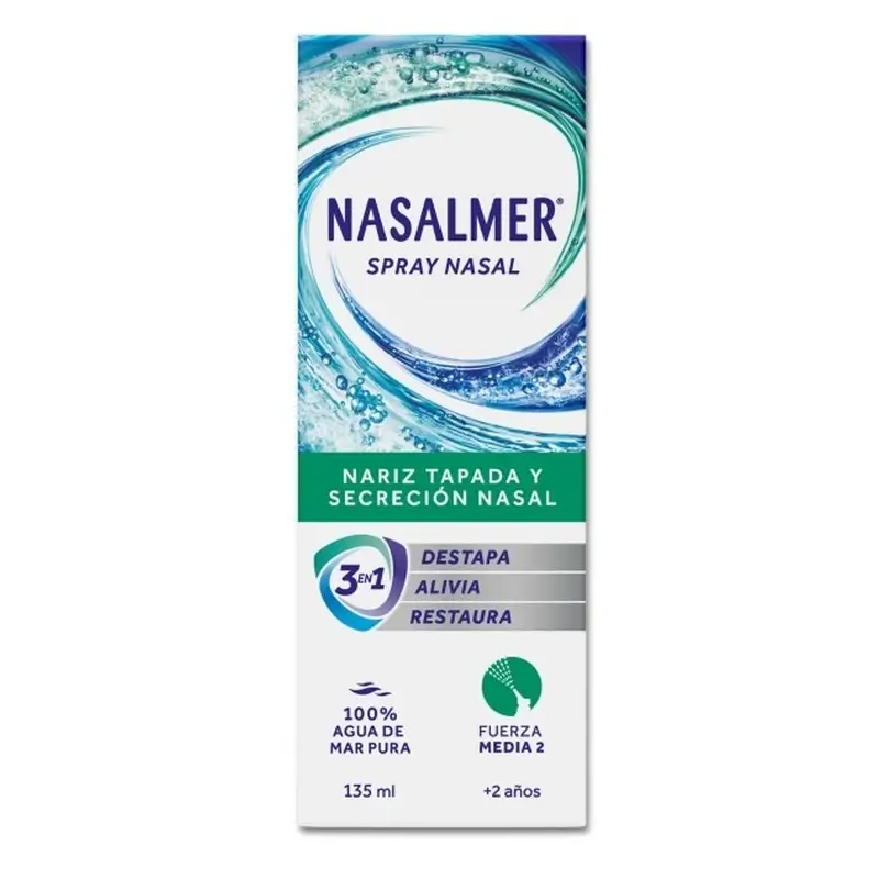 Nasalmer Medium Strength, Hygiène et soulagement nasal quotidien, 135 Ml Spray - Image 3