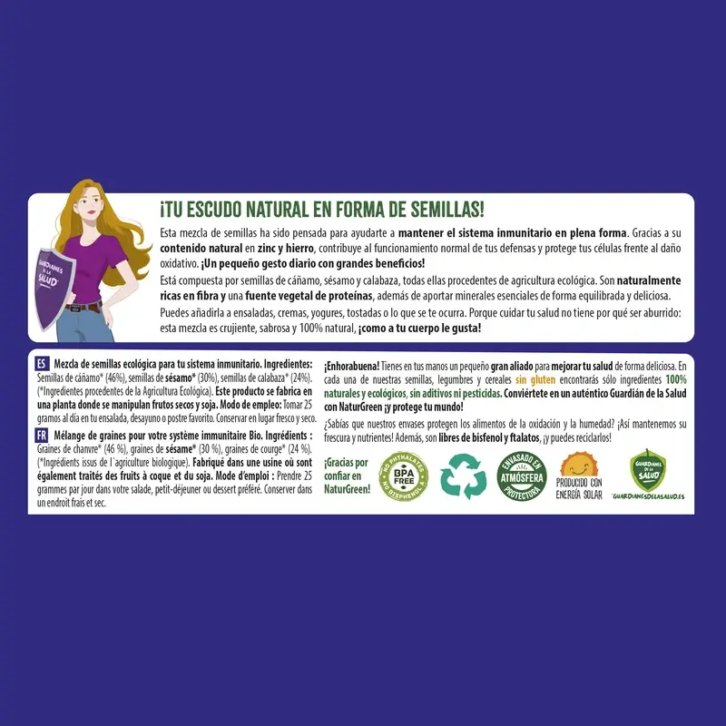Naturgreen Organic Graines pour le système immunitaire, 175 grammes - Image 3