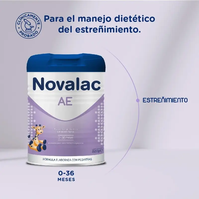 Novalac Ae Lait infantile 0-36 mois, anti-constipation, 800 g - Image 5