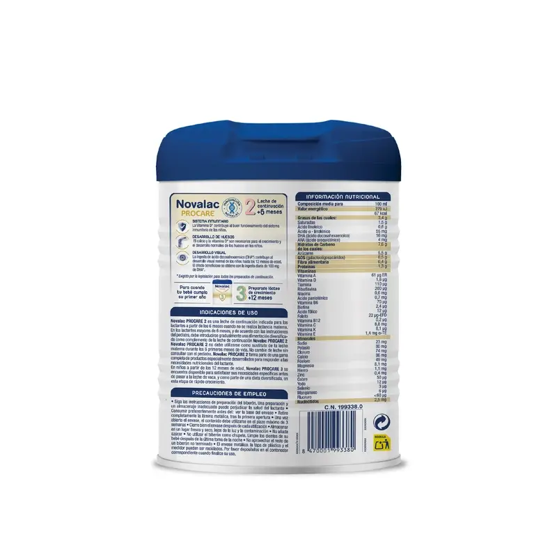 Novalac Procare 2 Lait de Continuation Savings Pack 2X800Gr - Image 9