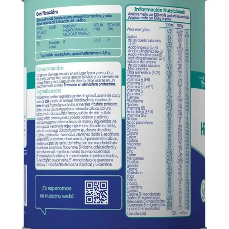 Nutribén Hydrolysed 2 Milk Continuation, 400 g - Image 3