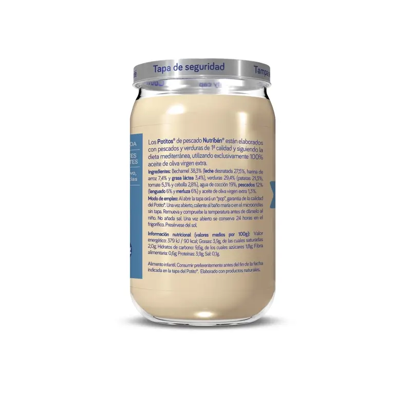 Nutriben Potito à la béchamel de sole et de merlu, 235g - Image 2