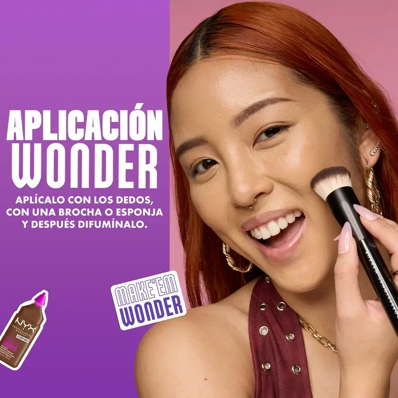 Nyx Cosmetics Make Em Wonder Fdt Medium Olive, 30 ml - Image 7