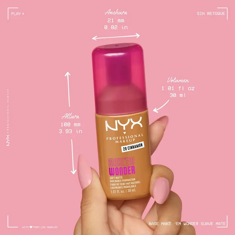 Nyx Cosmetics Make Em Wonder Fdt Vanilla, 30 ml - Image 9