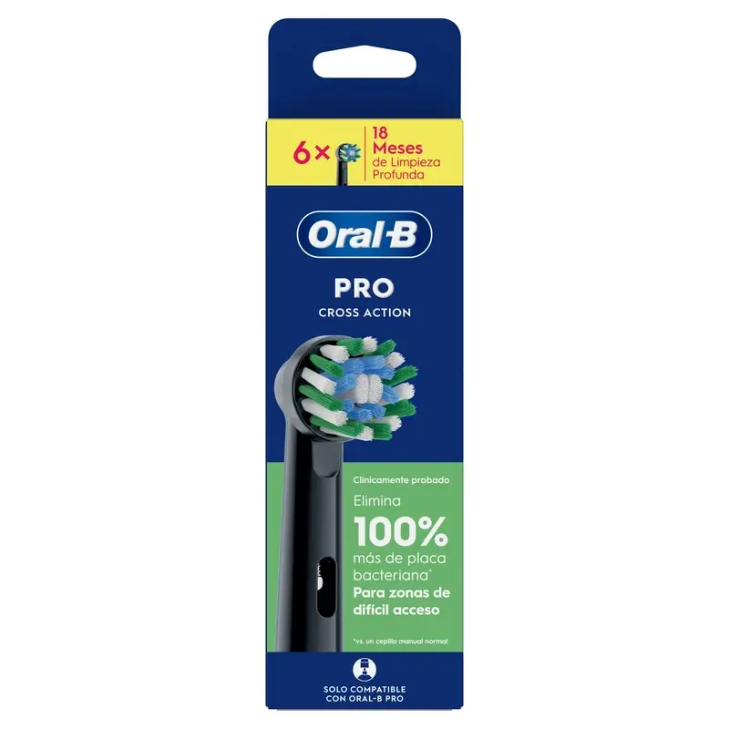 Oral-B Braun Cross Action Refill Black, 4 pcs. - Image 4