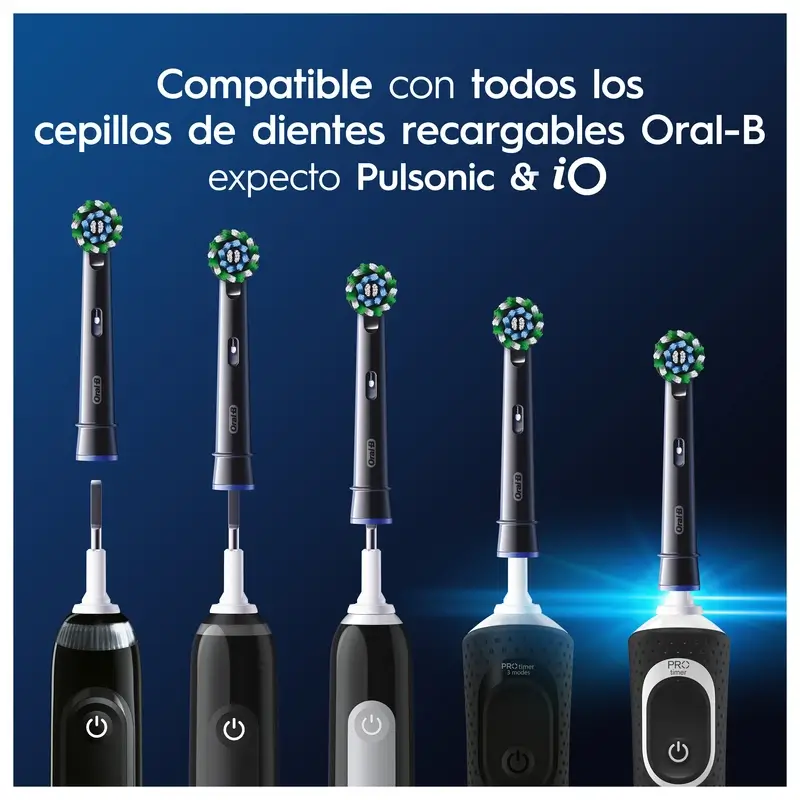 Oral-B Braun Cross Action Refill Black, 4 pcs. - Image 6