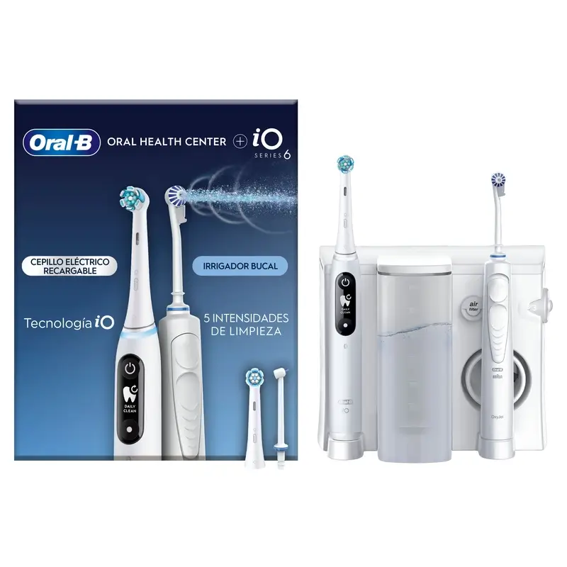 Centre dentaire Oral-B Braun avec irrigateur et brosse à dents électrique Oral-B Io6