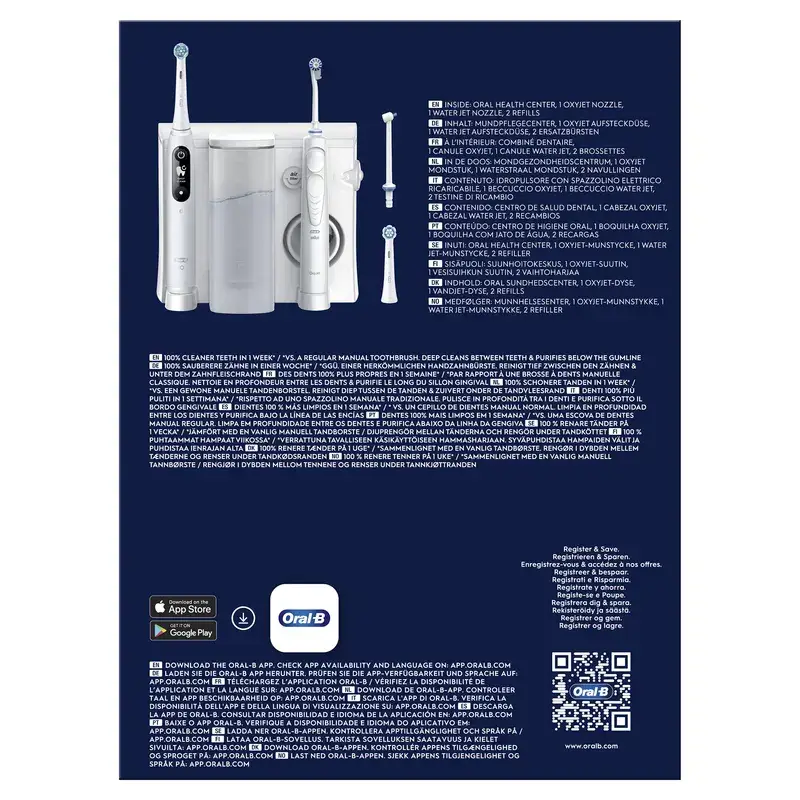 Centre dentaire Oral-B Braun avec irrigateur et brosse à dents électrique Oral-B Io6 - Image 12