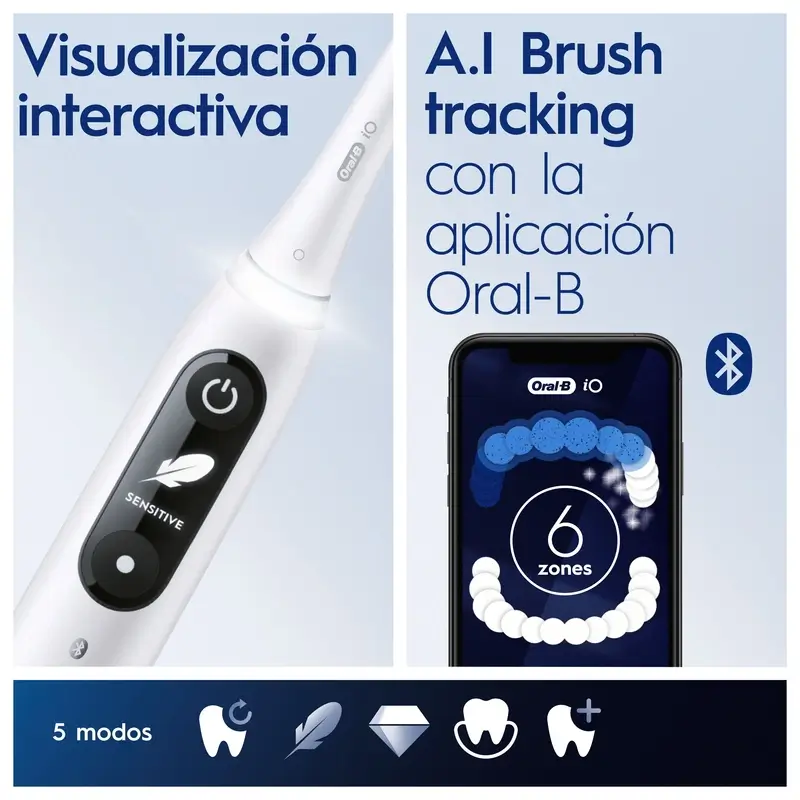 Centre dentaire Oral-B Braun avec irrigateur et brosse à dents électrique Oral-B Io6 - Image 8