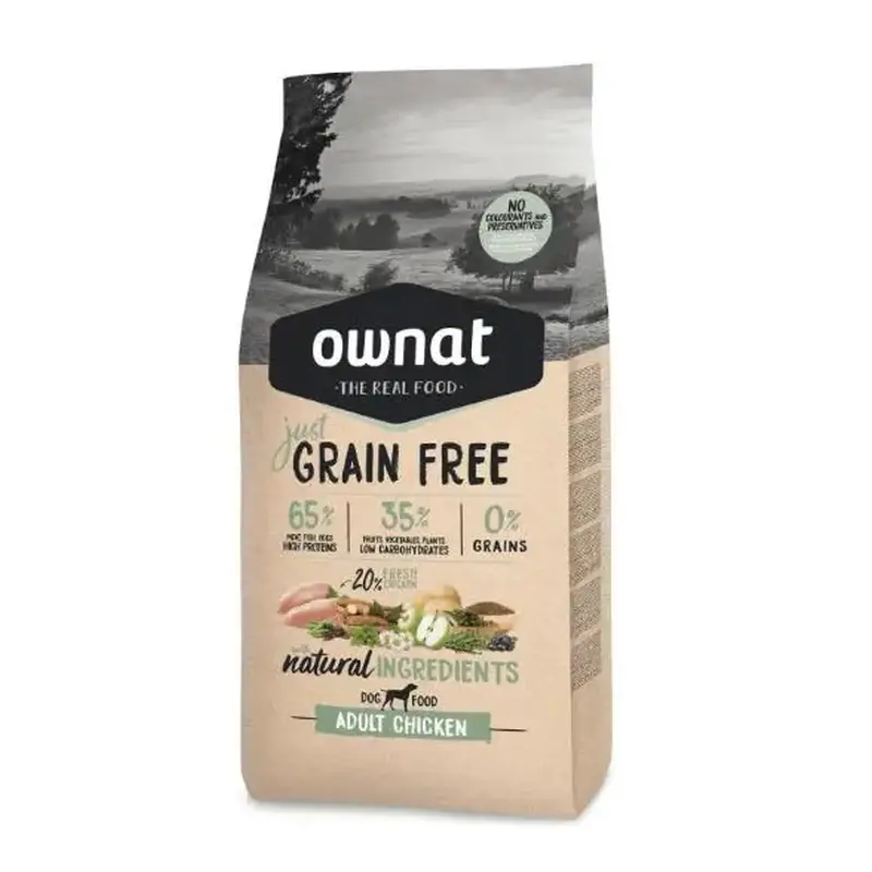 Ownat Just Canine Adulte Poulet Sans Grains 14Kg