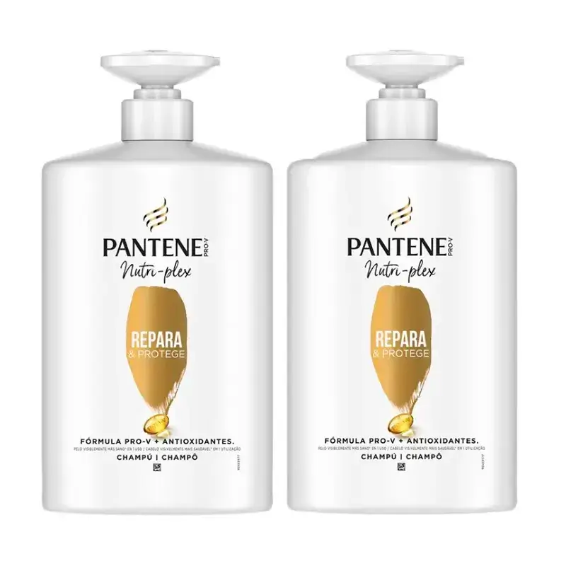 Pantene Nutri Plex Repair & Protect Shampooing, Pack 2 x 1000Ml