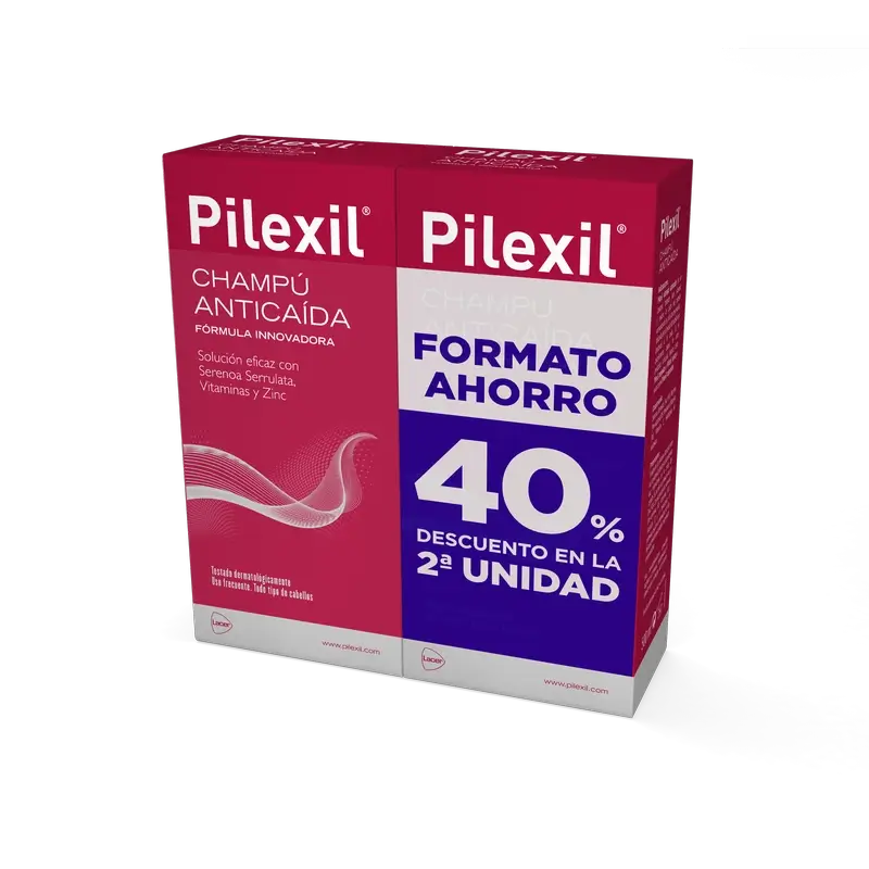 Pilexil Duplo Shampooing anti-chute 500Ml 2ème unité 40% de réduction