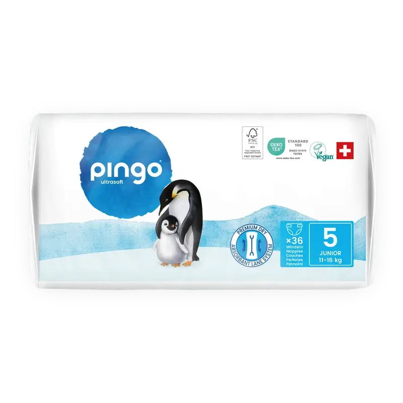 Couches écologiques Pingo Taille 5 (11-16 Kg), 36 pcs. - Image 4