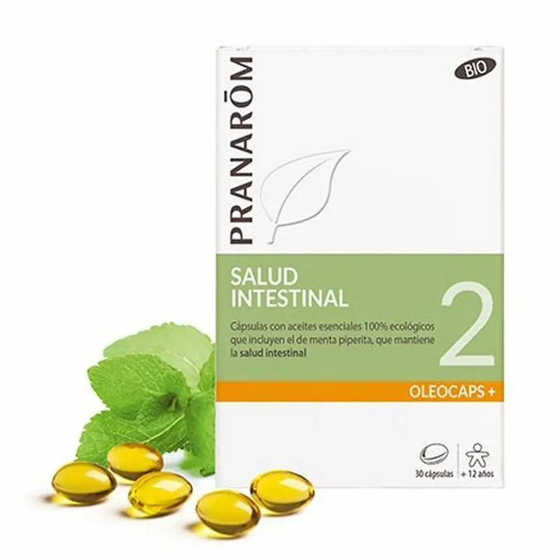 Pranarom Oleocaps 2 Soulagement gastro-intestinal et urinaire 30 gélules