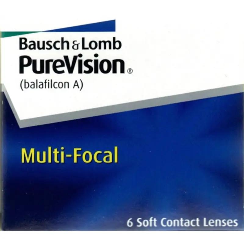 Lentilles mensuelles multifocales Purevision, 6 unités