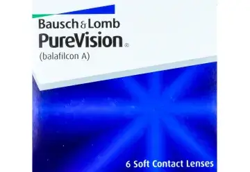 Lentilles mensuelles sphériques Purevision, 6 unités