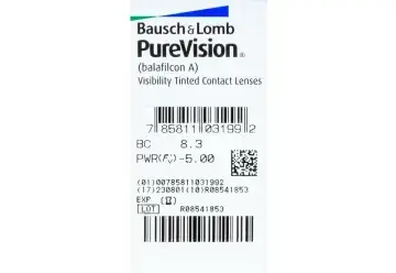 Lentilles mensuelles sphériques Purevision, 6 unités - Image 2