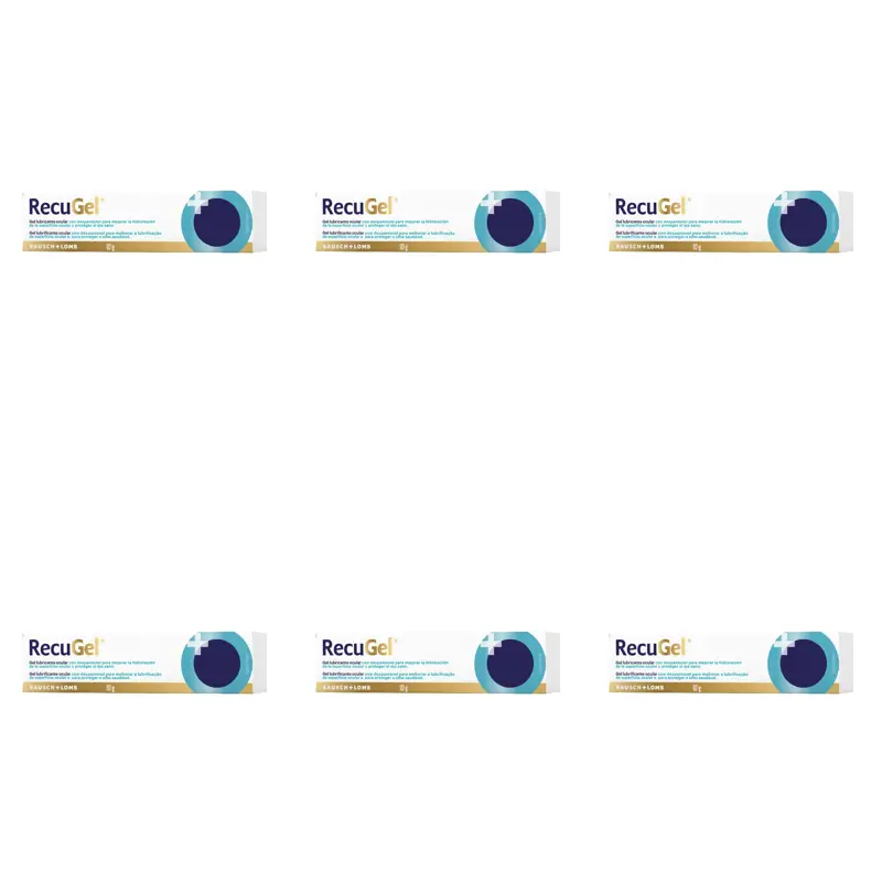 Recugel Gel ophtalmique, paquet de 6 x 10 g