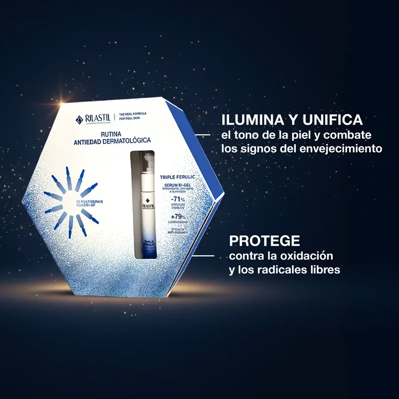 Rilastil Radiance Christmas Pack, 30 ml + 10 ampoules x 1,5 ml - Image 5