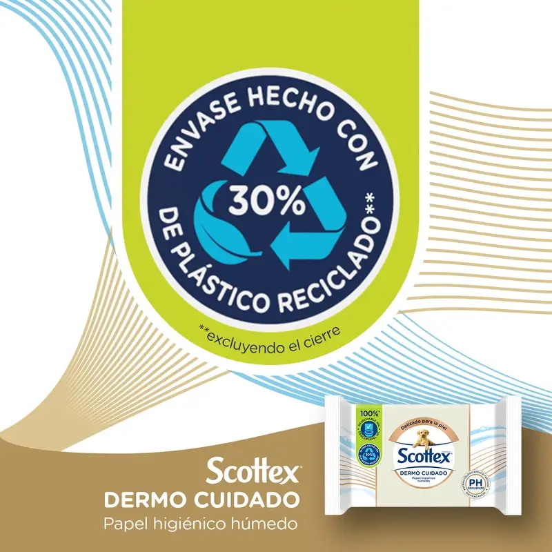 Papier hygiénique humide Scottex Dermo Care, 66 pcs. - Image 5