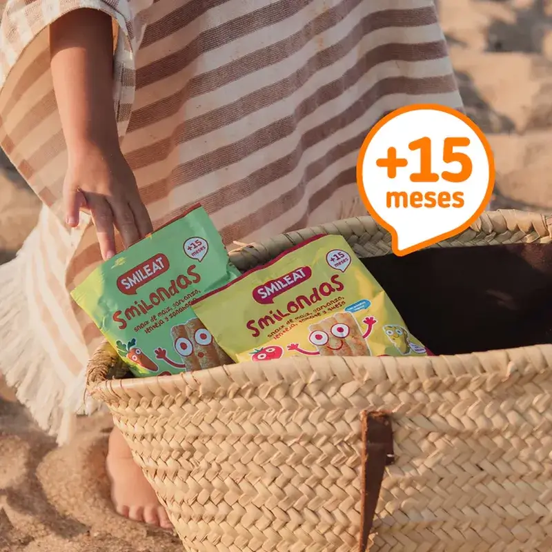 Smileat Smilondas Snack au maïs, légumes et carottes, 25 grammes - Image 5