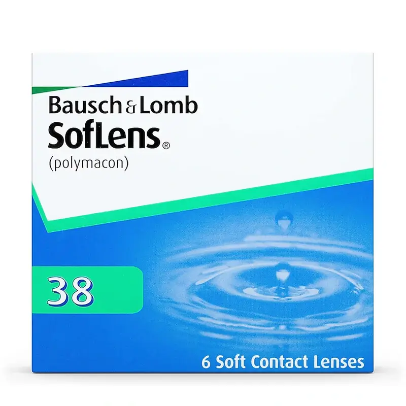 Soflens 38 Lentilles sphériques mensuelles, 6 unités