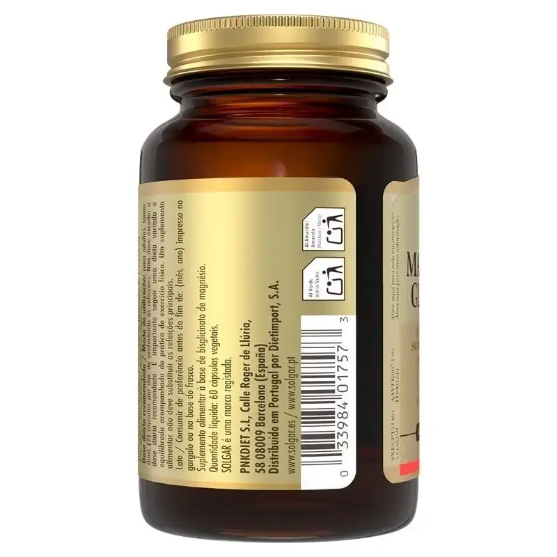 Solgar Magnesium Bisglycinate, Pack 2 x 60 Veggie Capsules - Image 2