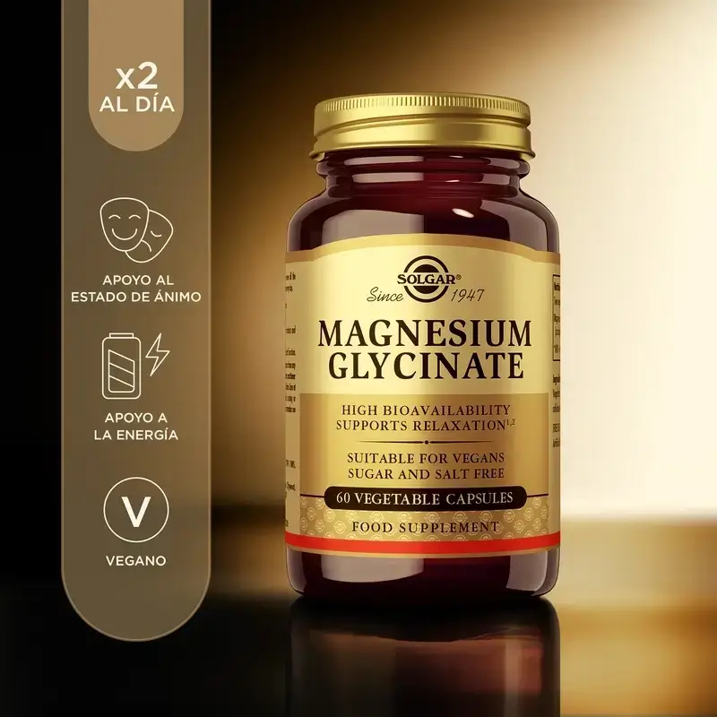 Solgar Magnesium Bisglycinate, Pack 2 x 60 Veggie Capsules - Image 5