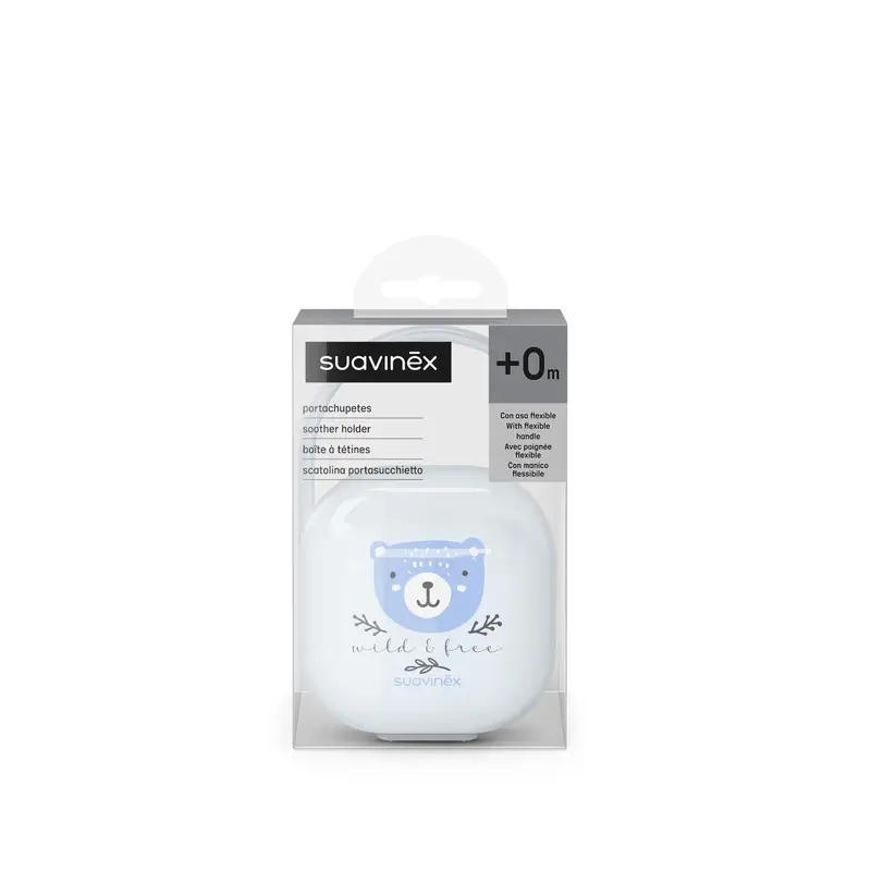 Suavinex Porte sucette +0 mois Wild&Free Blue - Image 5