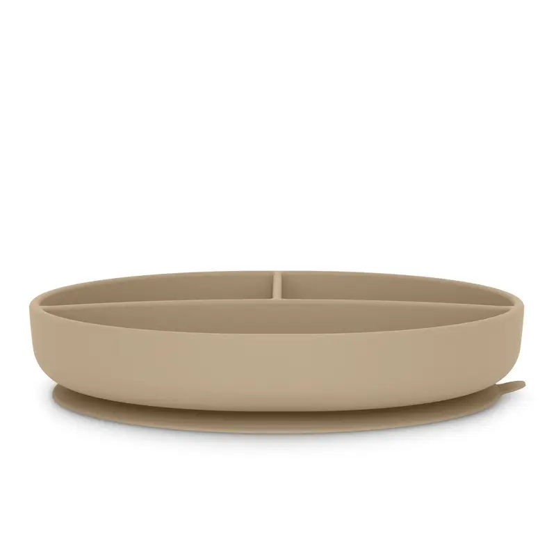 Suavinex Assiette en silicone avec ventouse et divisions, +6 mois, beige - Image 3