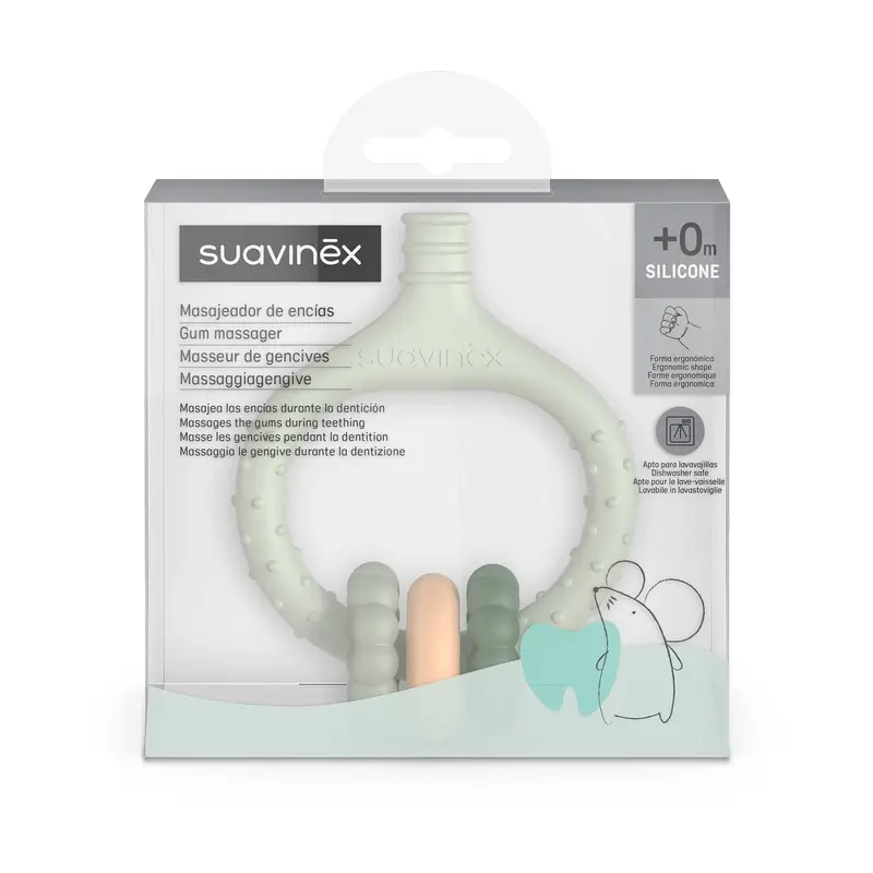 Suavinex Baby Gum Massager +0 mois, vert - Image 2