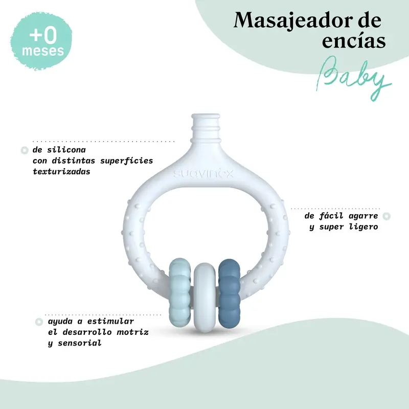 Suavinex Baby Gum Massager +0 mois, vert - Image 4