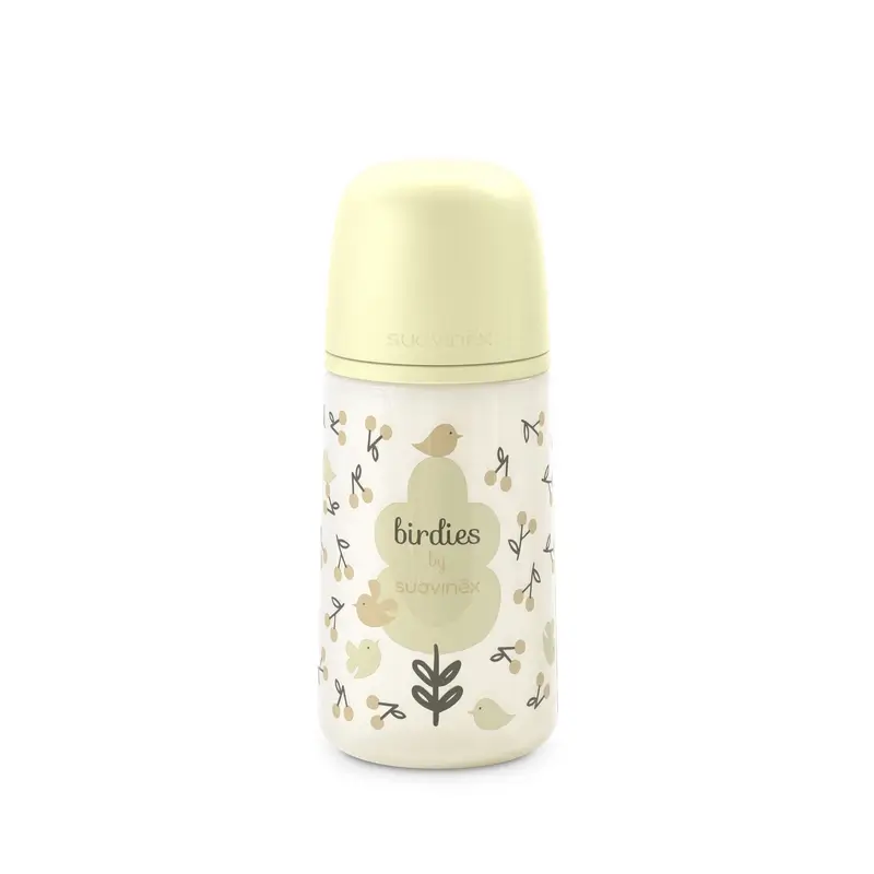 Suavinex Tétine pour biberon Sx Pro Medium Flow (M) +3 mois Birdies Beige, 270 ml - Image 7