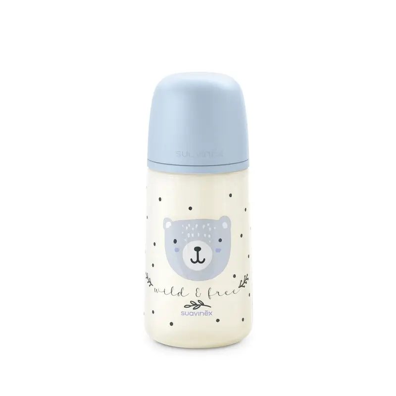 Suavinex Tétine pour biberon Sx Pro Medium Flow (M) +3 Mois Wild&Free Blue, 270 ml - Image 5