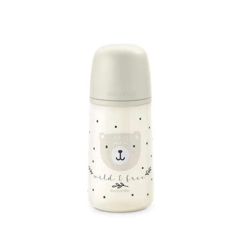 Suavinex Tétine pour biberon Sx Pro Medium Flow (M) +3 Mois Wild&Free Beige, 270 ml - Image 7